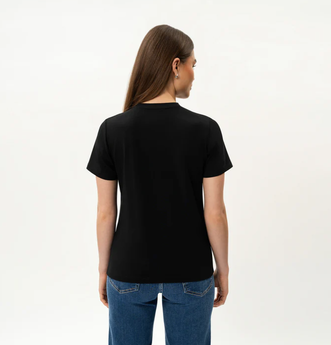 Fitted Pima T-Shirt Black