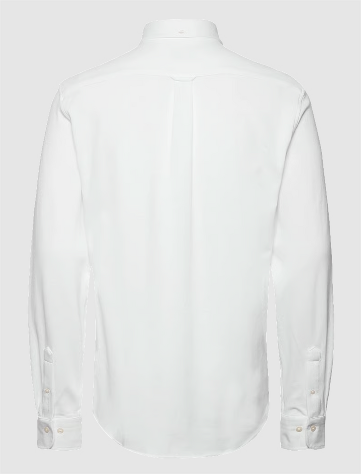 Reg Jersey Pique Stretch Shirt White
