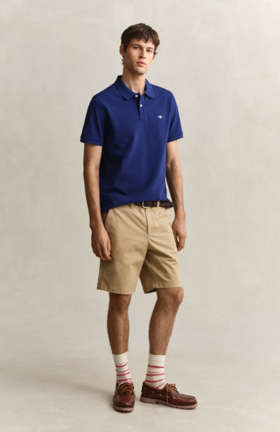 Reg Classic Chino Shorts Dark Khaki