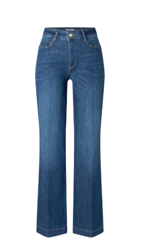 Wide Jeans Fashion Blue Washed