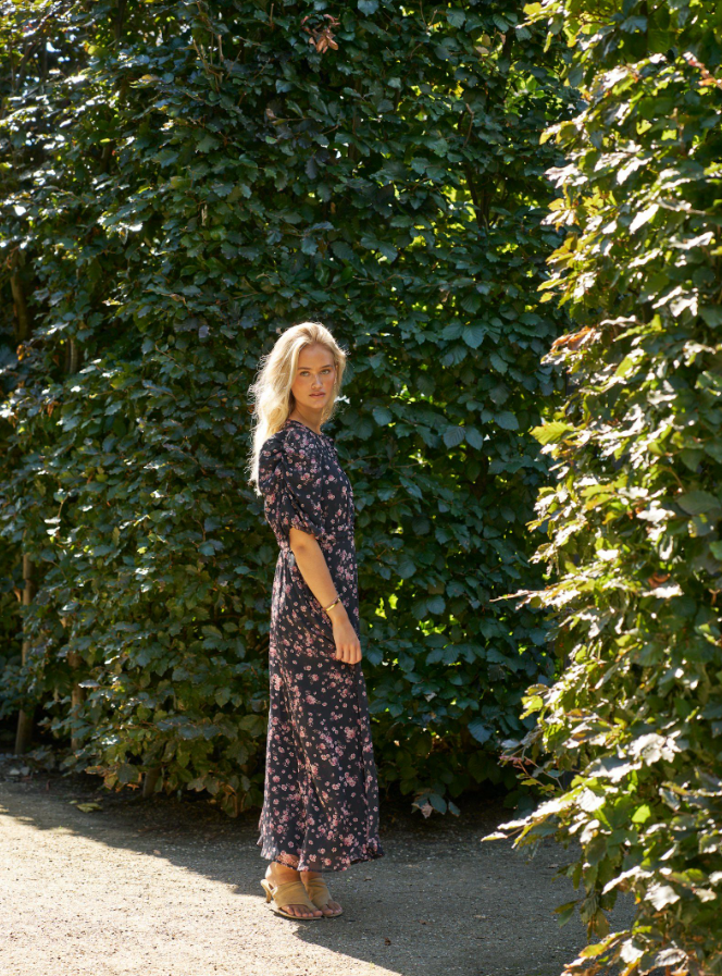 Kikka Mini Flower Dress Black