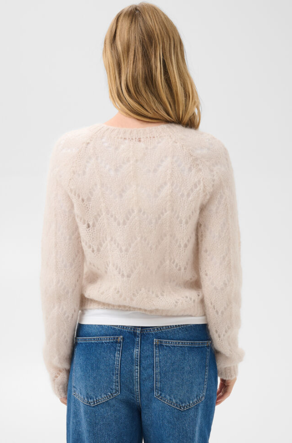 DinahPW Cardigan Whitecap Gray