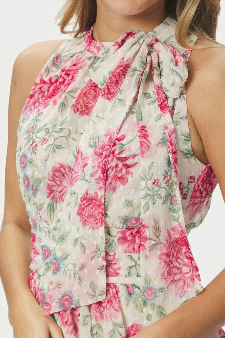 Marli Big Flower Dress Creme