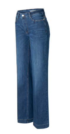 Wide Jeans Fashion Blue Washed