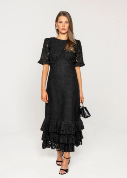 Odette Dress Noir Net