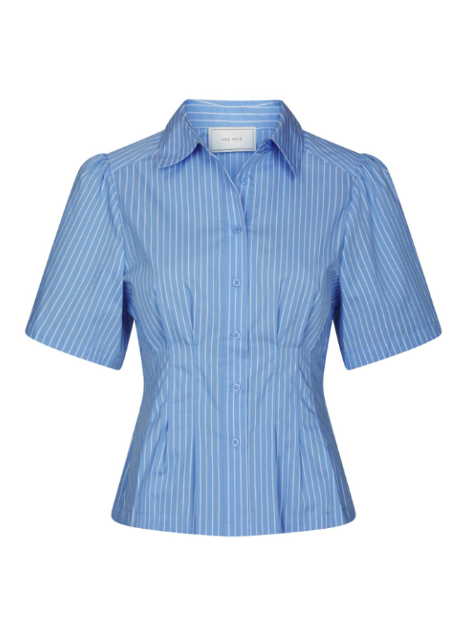 Balara Stripe Poplin Shirt Light Blue