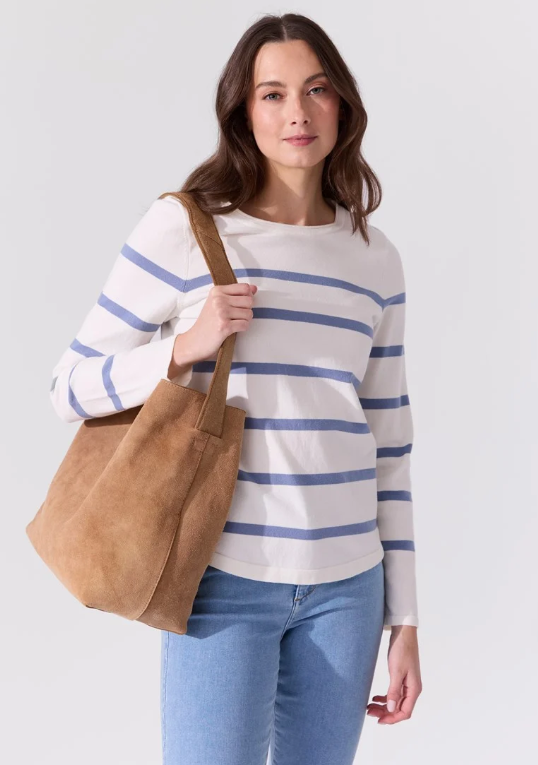 Lucilla Stripet Genser