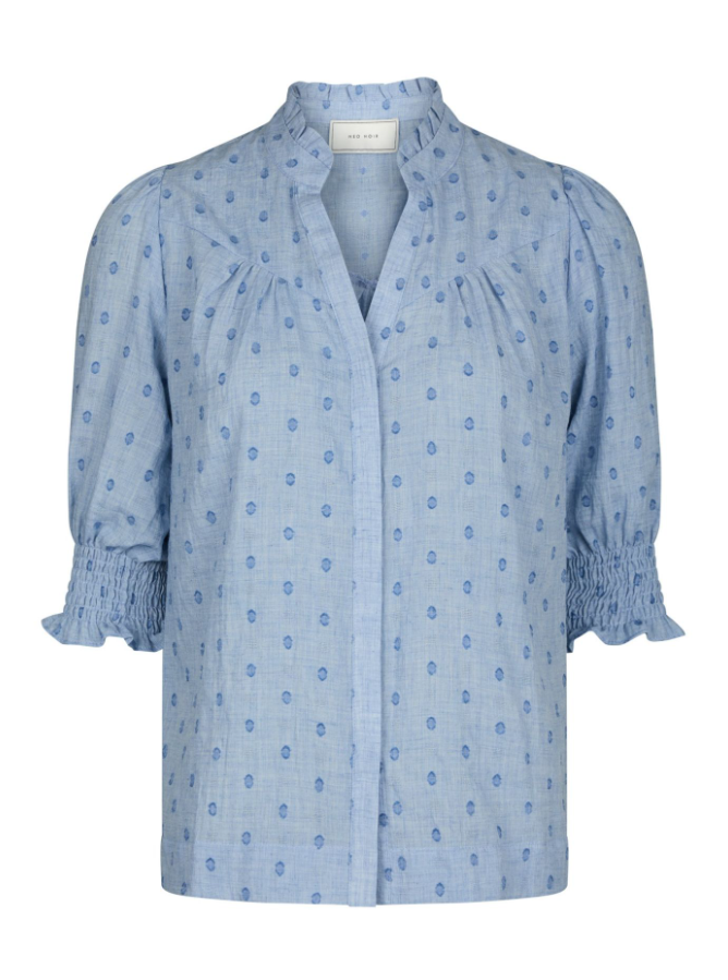 Diana Dobby S Blouse Light Blue