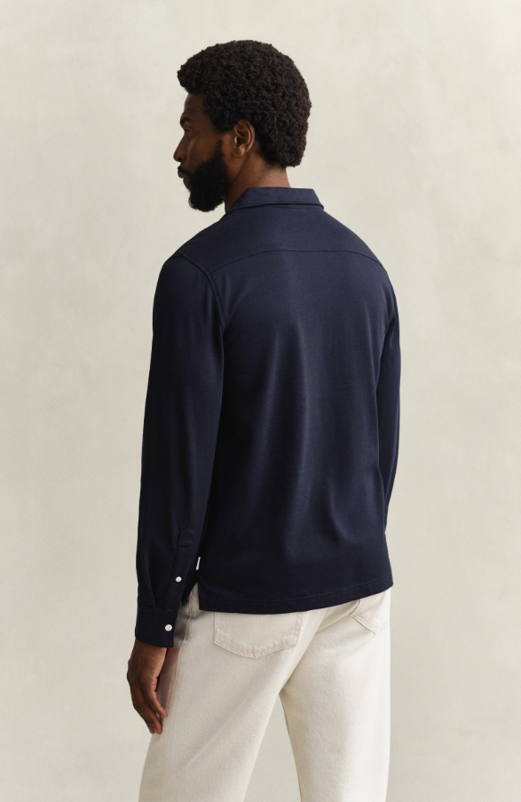 Pima LS Polo Evening Blue