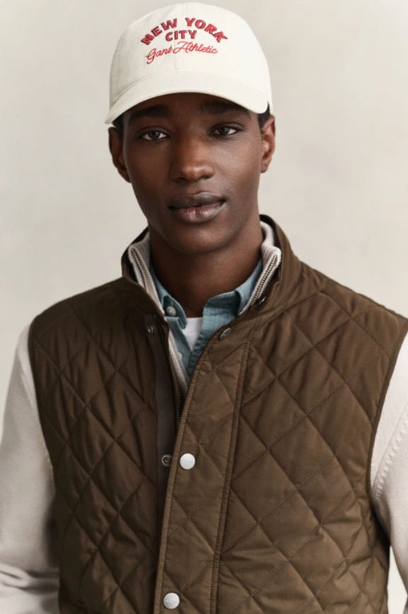 Quilted Vest 217 Black Brown