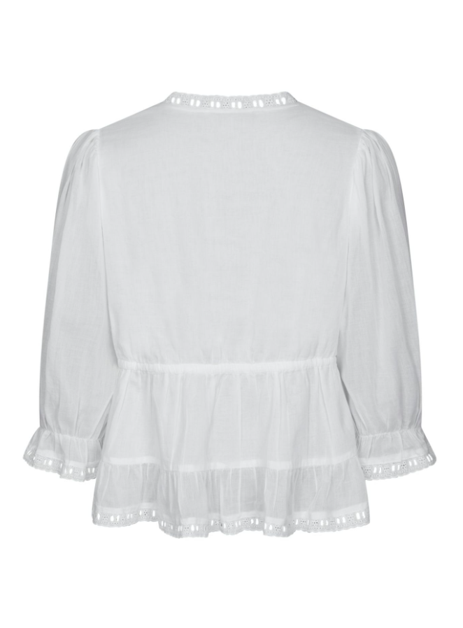 Adelia S Voile Blouse Prouction White