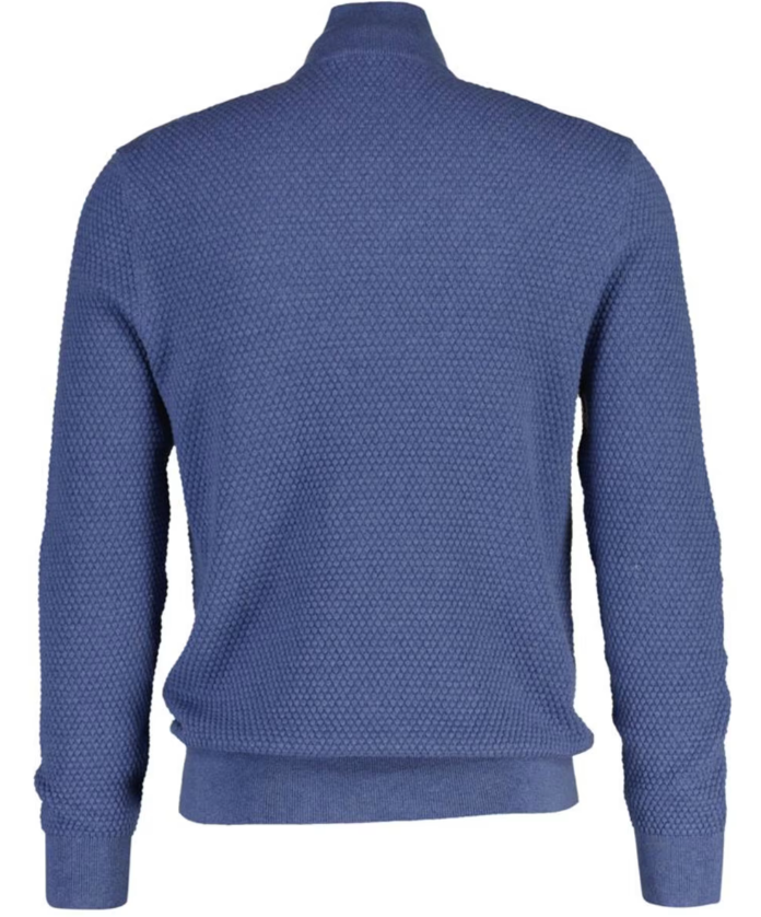 Textured Cotton Merino Half Zip