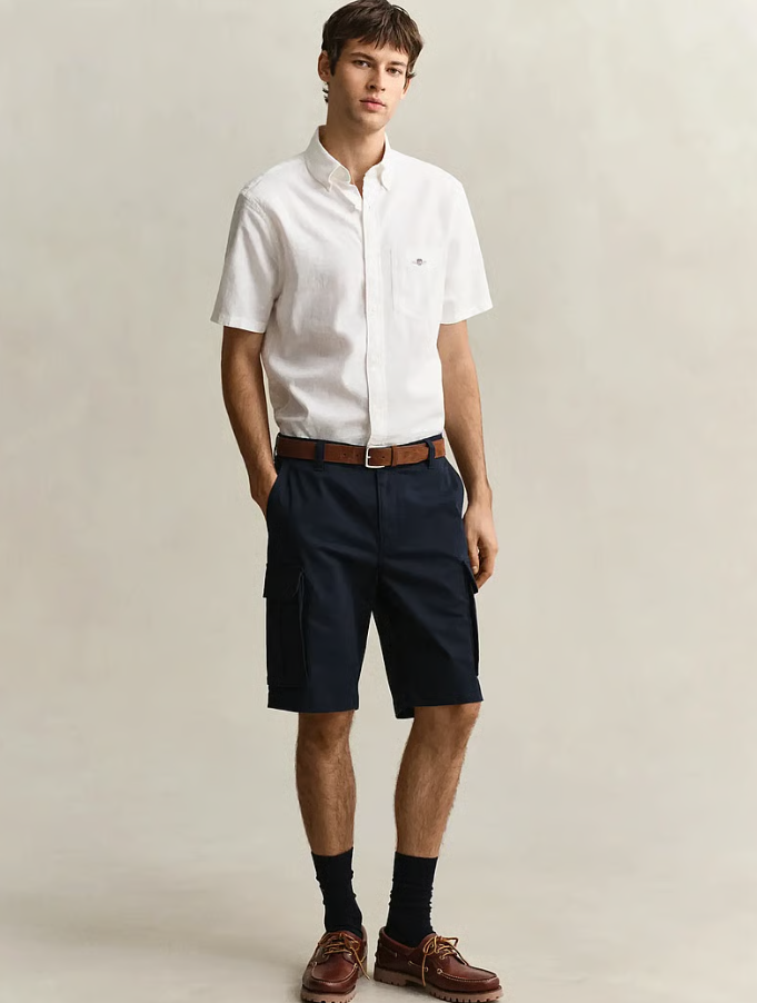 Reg Classic Cargo Shorts Evening Blue
