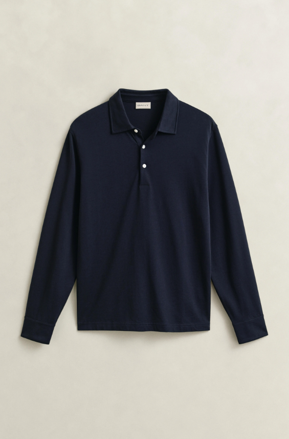 Pima LS Polo Evening Blue