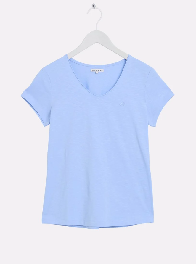 Agnais T-Skjorte Chambray Blue