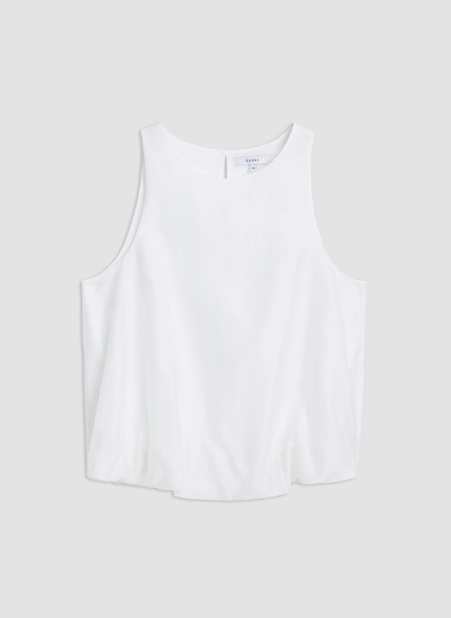 Peach Topp Bright White