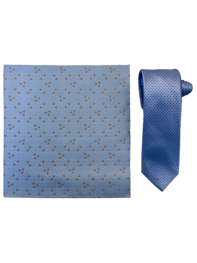 Santi Silkeslips+Lommetørkle Mønstret