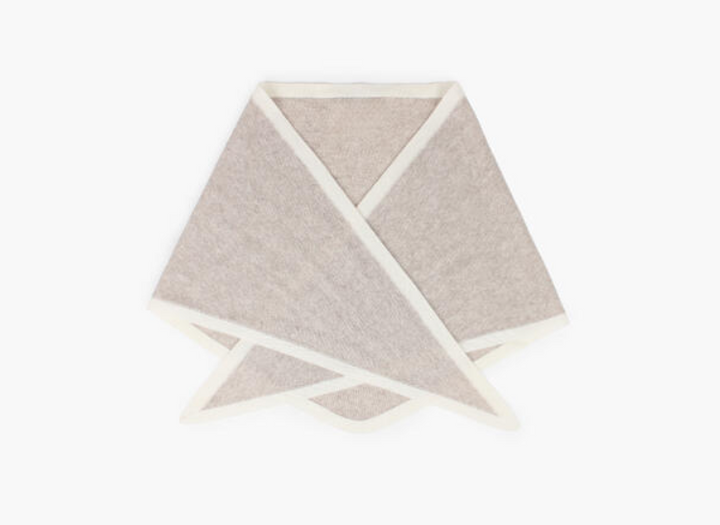 Nohr Lara Duo Wool Cashmere Triangle L Sand