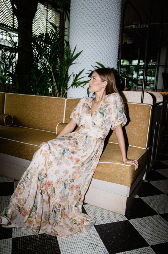 Leonora Dress Shimmering Garden