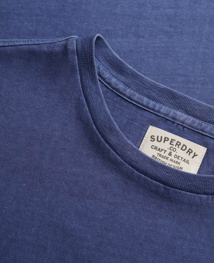 Cotton Classic Linen PKT Tee Montauk Blue