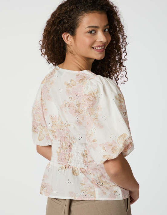Timra Emb Rose Blouse