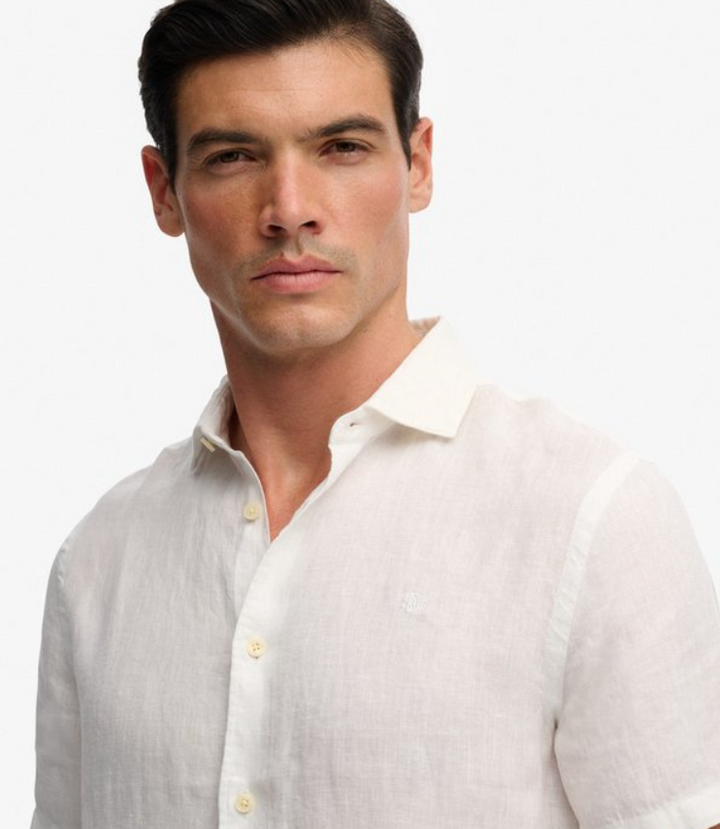Riviera S/S Linen Shirt Optic