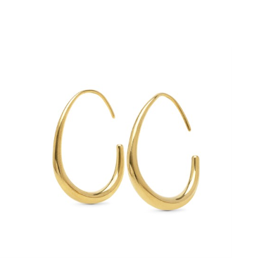 Vilhelmina - Adjustable Hoop Earrings Stainless Steel