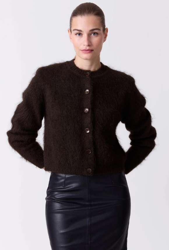 Esme Cardigan Chocolate Brown