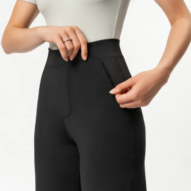 Asana Relaxed Straight Pant Black