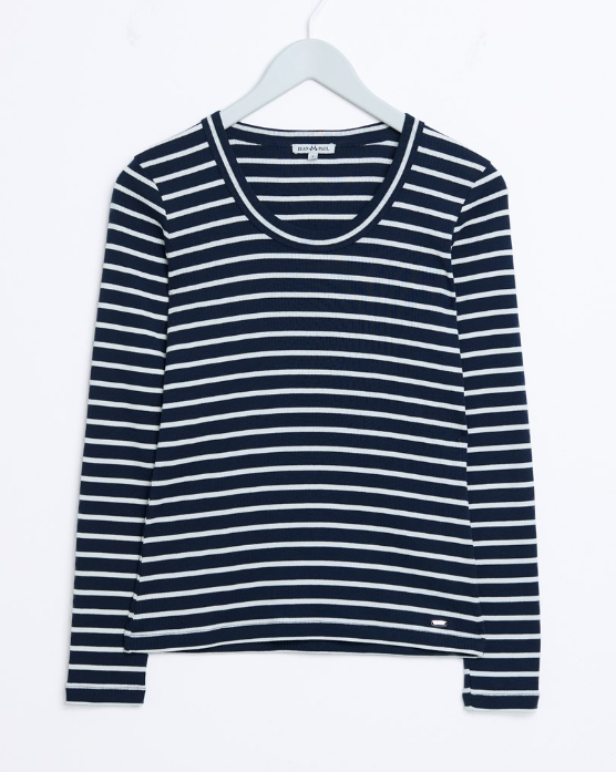 Sinda Stripet Topp Sky Captain
