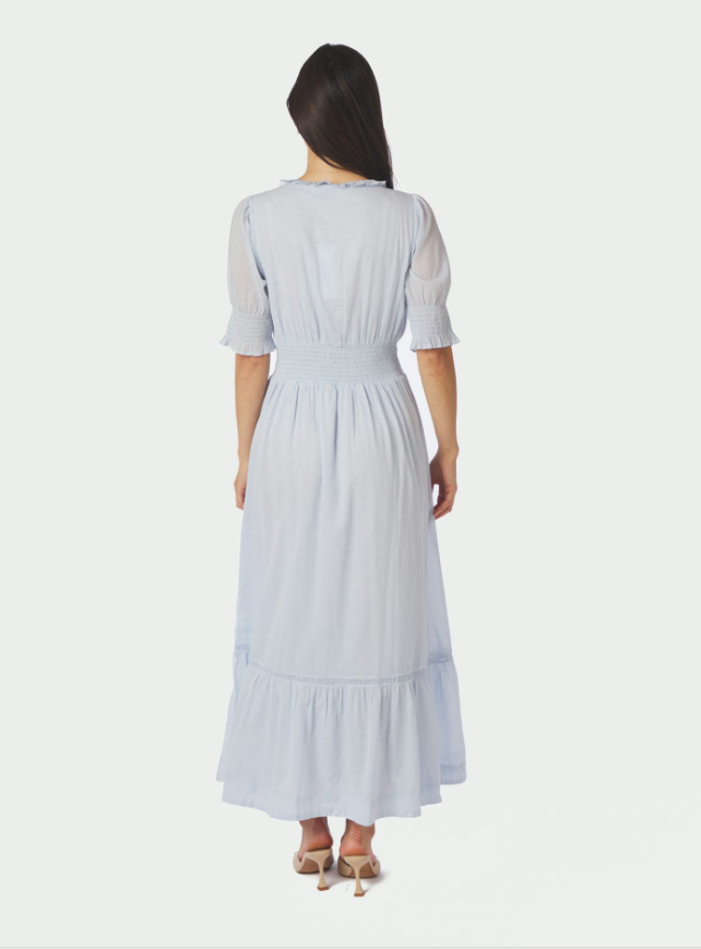 Alvina S Voile Dress Light Blue