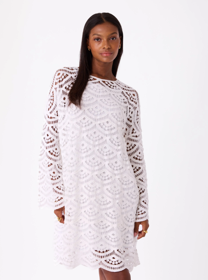 Patchouli Kjole Bright White