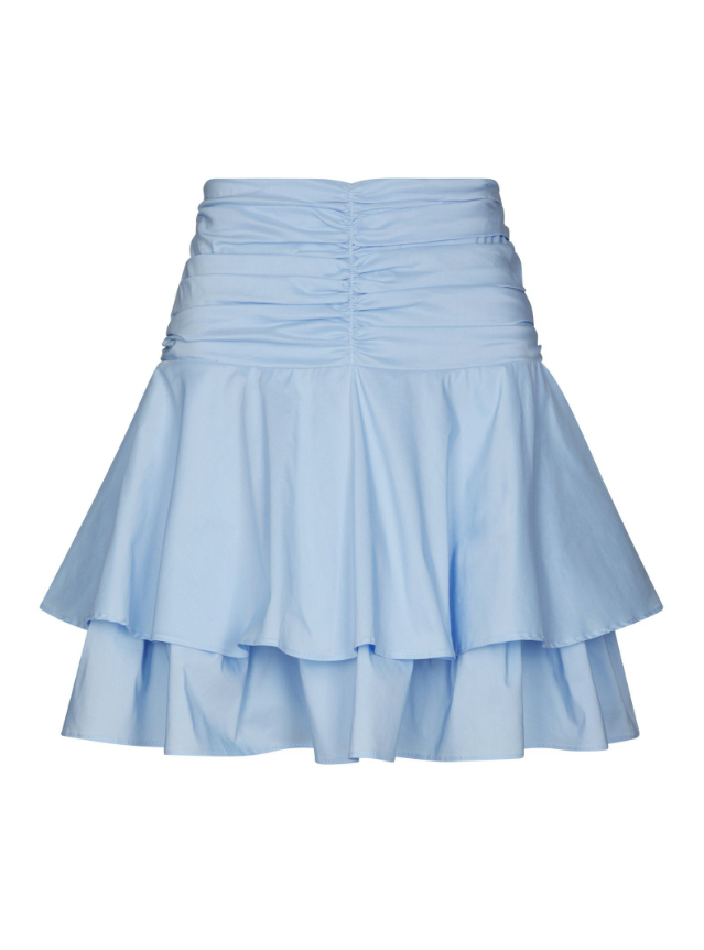 Janie Poplin Skirt Light Blue