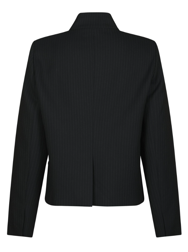 Tiria Slim Pinstripe Blazer Dark Navy