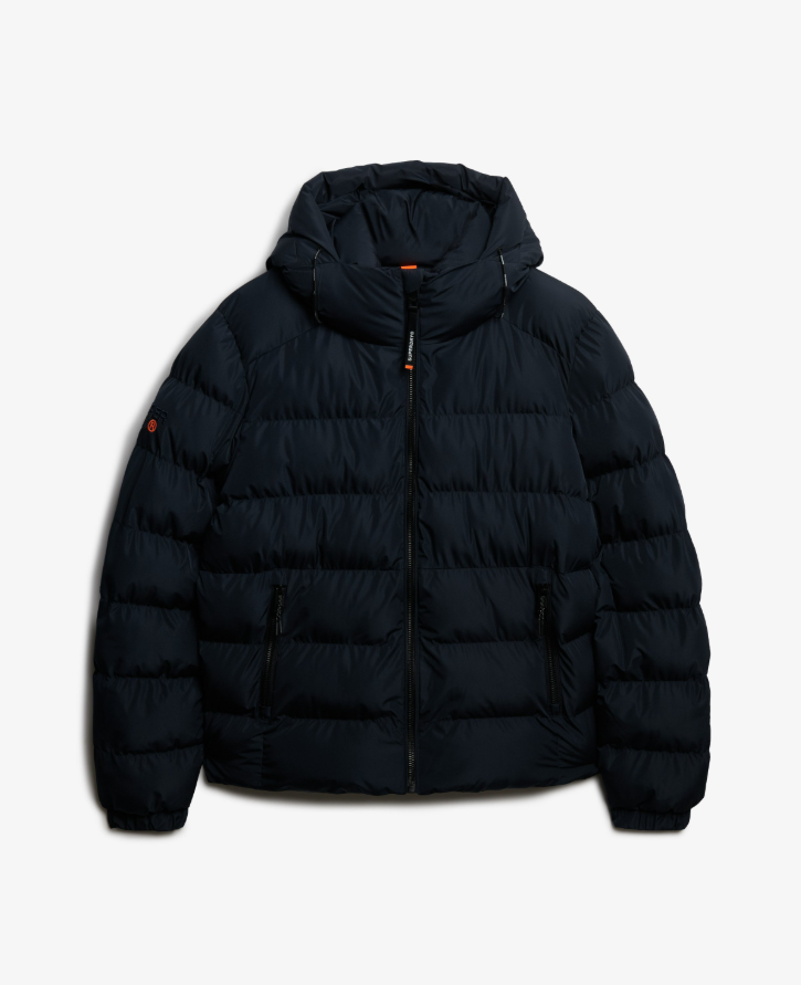 Hooded Sports Puffer Jacket Eclipse Navy
