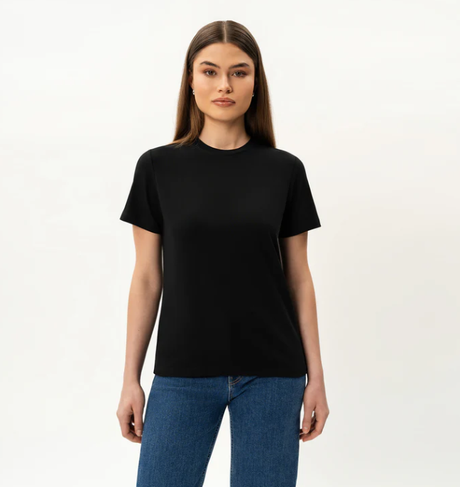 Fitted Pima T-Shirt Black