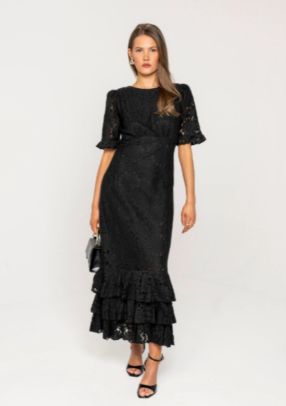 Odette Dress Noir Net