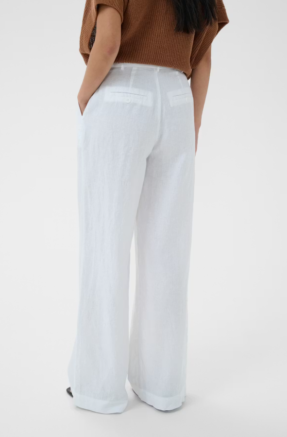 NinnesPW Linen Pants Bright White