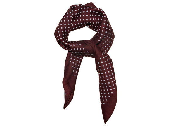 Skjerf m/prikker 65x65