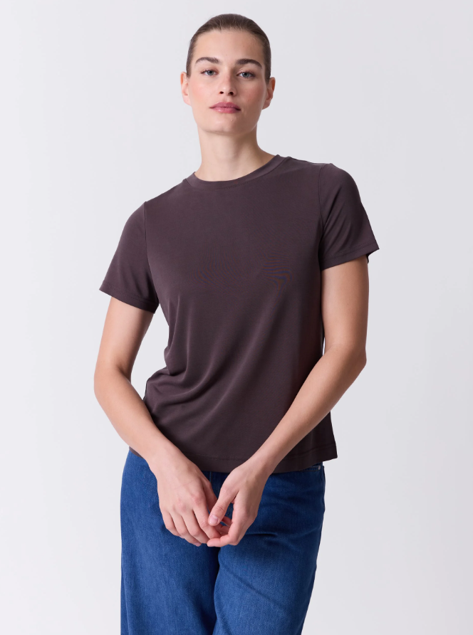 Lisa T-Skjorte Chocolate Brown