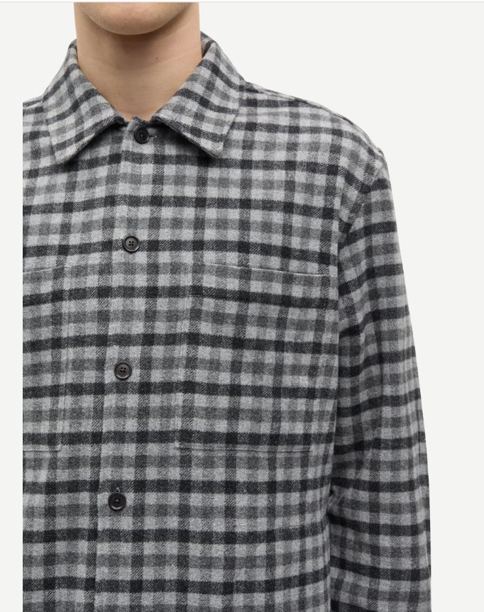 Sacastor X O Overshirt 14089 Grey Melange Ch.