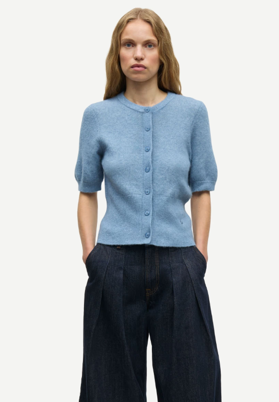 Salora SS Cardigan 15556 Windward Blue