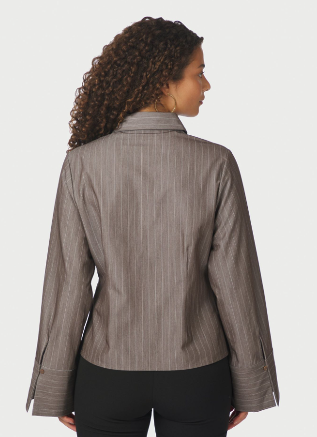 Rosa Pinstrpe Melange Shirt