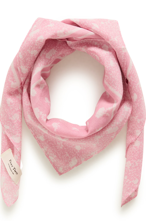 PhiPW Scarf Orchid Smoke Fragile Print