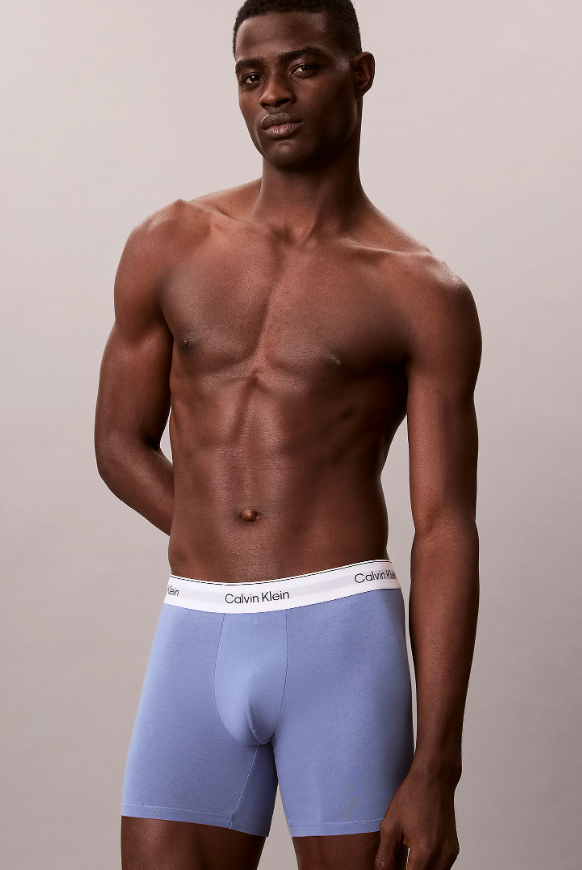 Boxer Brief White/Blue Tulip/Turbulence