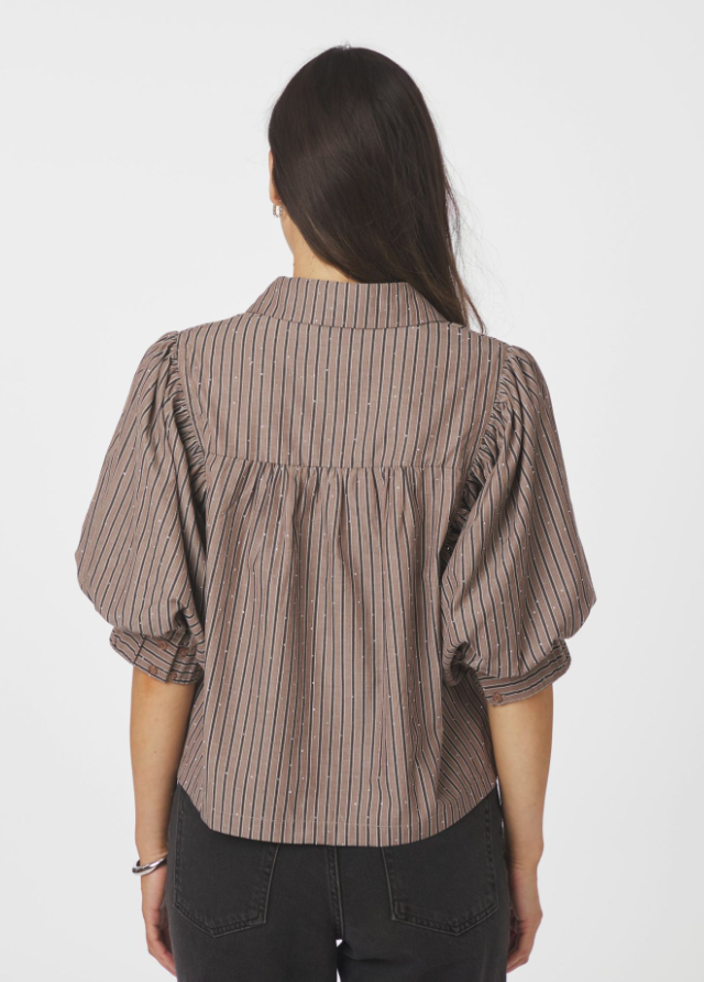 Etta Soft Stripe Stone Shirt