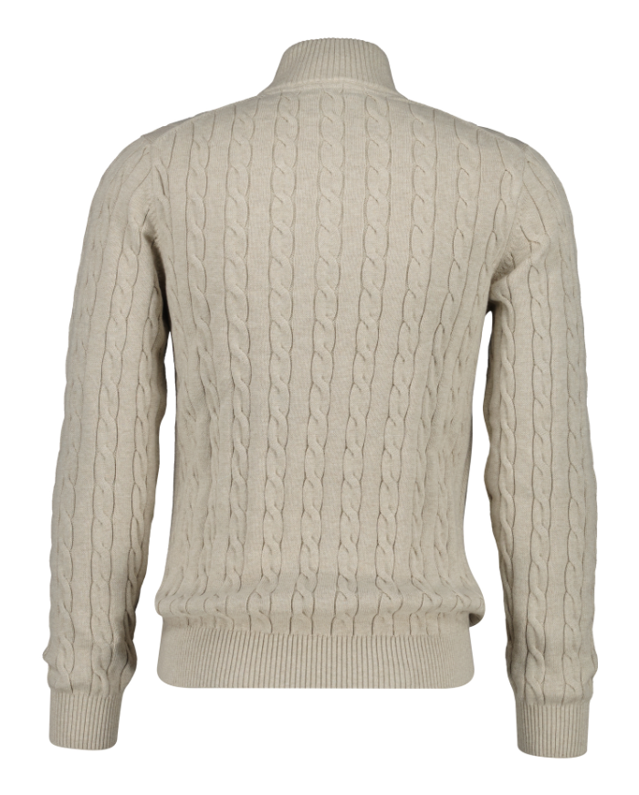 Cotton Cable Half Zip