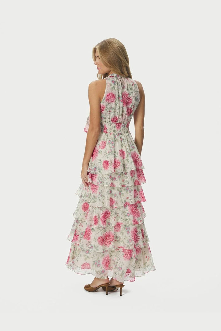 Marli Big Flower Dress Creme