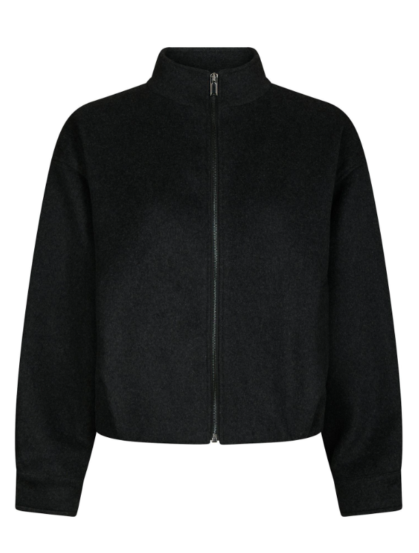 Florine Wool Bomber Jacket Antracit