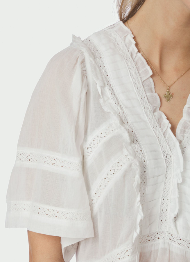 Evienne S Voile Top White